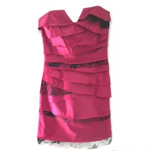 BCBGENERATION multi layers strapless dress